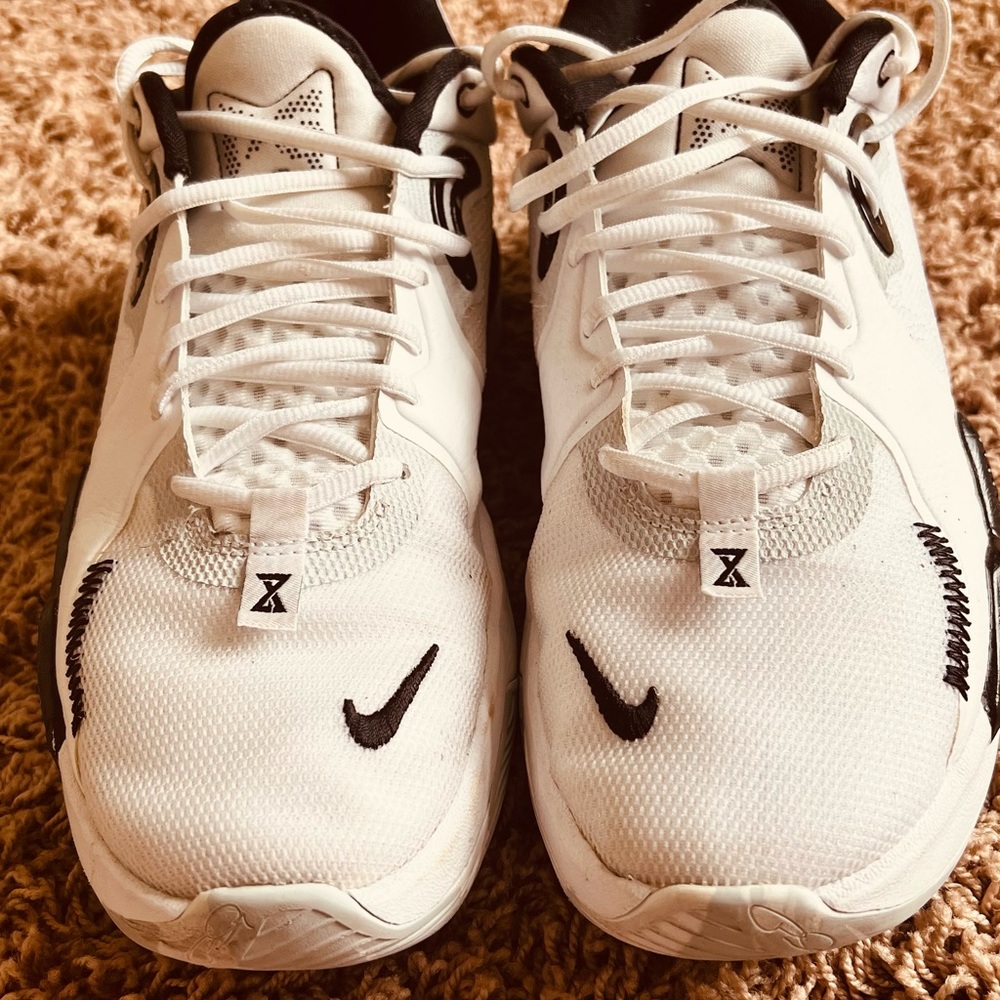 Nike PG 5 Team Blank TB Basketball Paul George White Black DA7758-100 Men’s 10.5